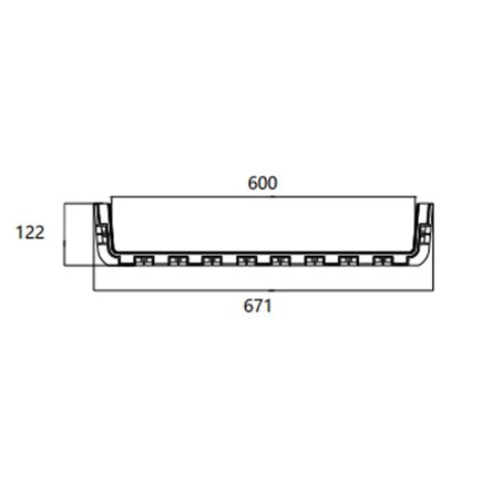 FIBRE CABLE TRAY CONNECTOR 600w