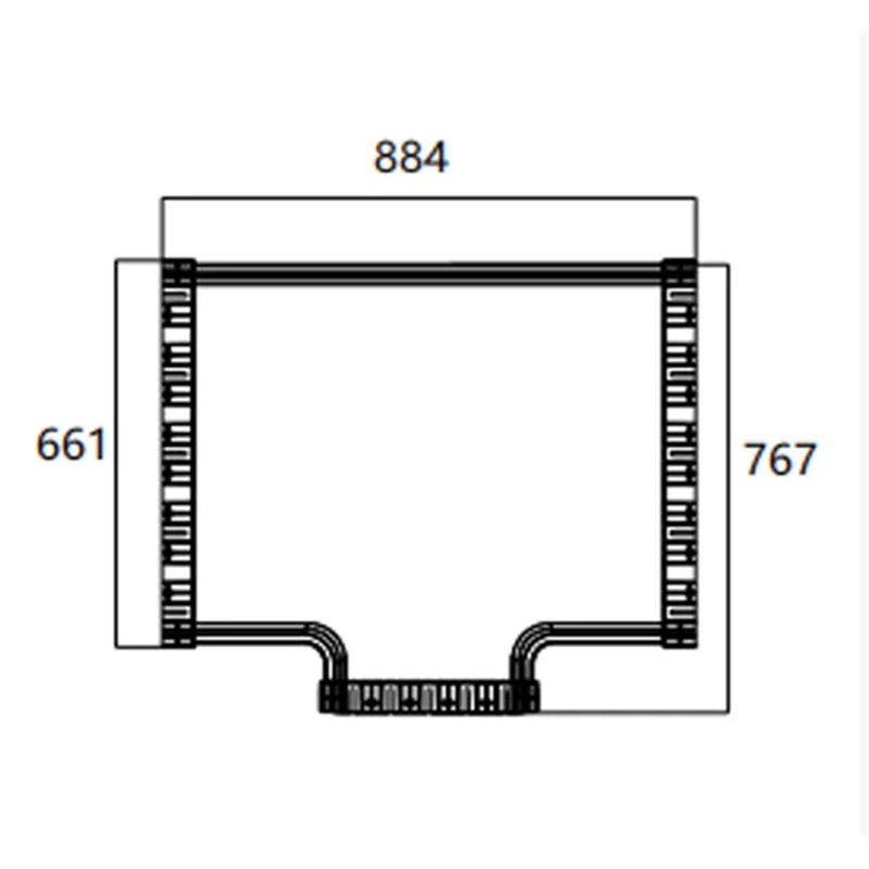 FIBRE TRAY TEE 600w - 300w