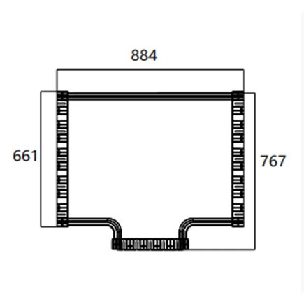 FIBRE TRAY TEE 600w - 300w