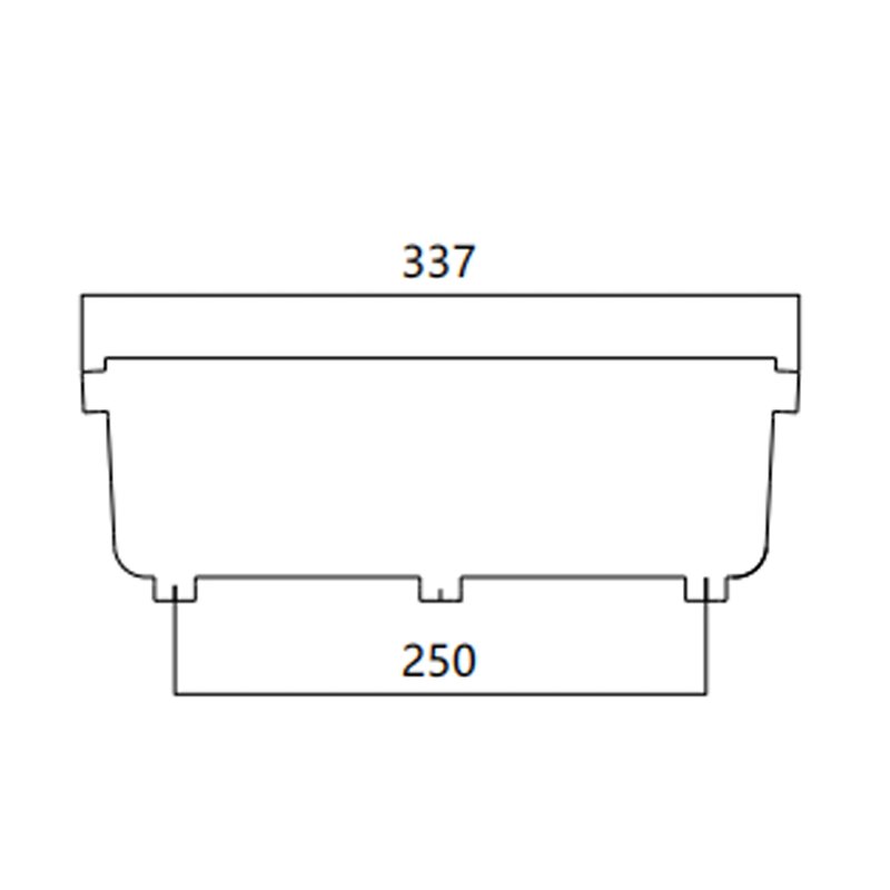 FIBRE CABLE TRAY END CAP 300w