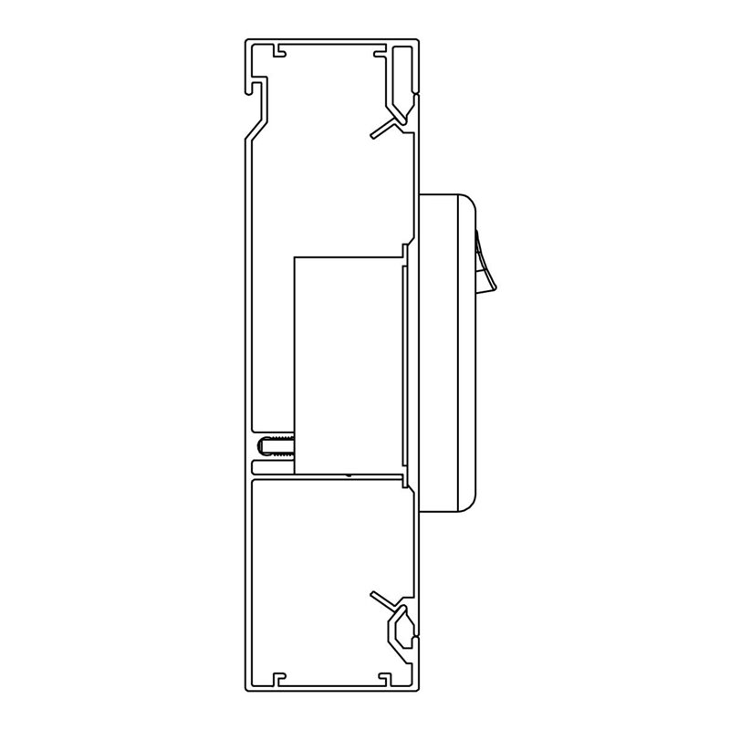 40 X 150mm X 2.4m 2 CHANNEL SKIRTING DUCT (SATIN BLACK) 