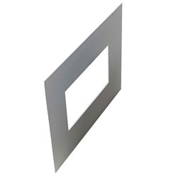 DROP IN FRONT COVER TO SUIT 200h  SKIRTING DUCT NATURAL ANODISED