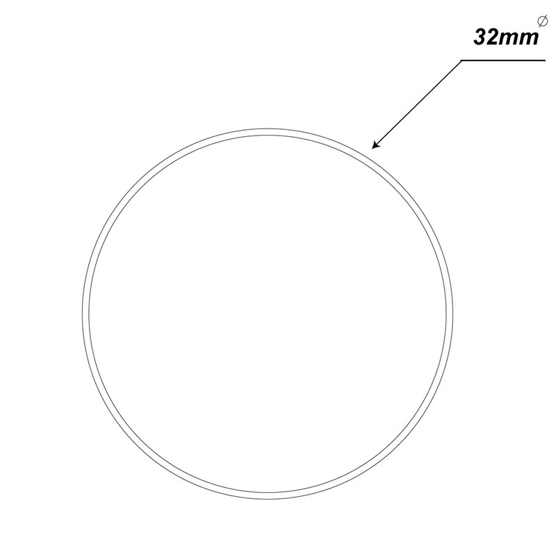 SERVICE POLE 32DIA x 6m 1 DIV PEARL WHITE