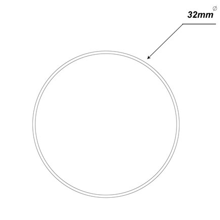 SERVICE POLE 32DIA x 6m 1 DIV PEARL WHITE