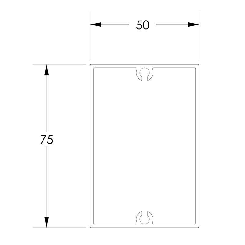 SERVICE POLE 7550 x 4m 1 DIV PEARL WHITE