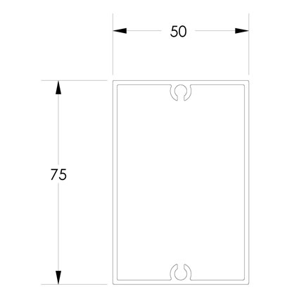 SERVICE POLE 7550 x 4m 1 DIV PEARL WHITE