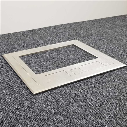 4 Power Stainless Steel Recessed Lid  Floor Outlet Box