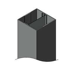 SERVICE POLE 8080 x 3m 1 DIV PEARL WHITE