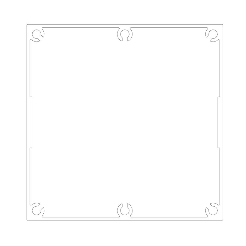 SERVICE POLE 100100 x 4m 1 DIV ANODISED