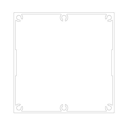 SERVICE POLE 100100 x 6m 1 DIV PEARL WHITE