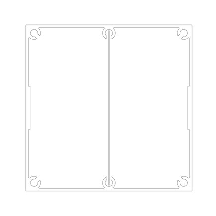 SERVICE POLE 100100 x 4m 2 DIV PEARL WHITE