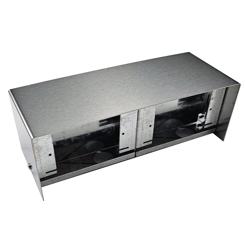 FP Series Floor Pedestal Outlet Box Stainless Steel (BACK TO BACK BLANK)