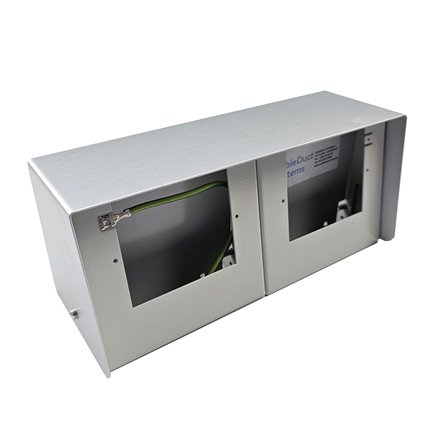 AFB20/2 Above Ground Floor Box Natural Anodised (Back to Back Blank)