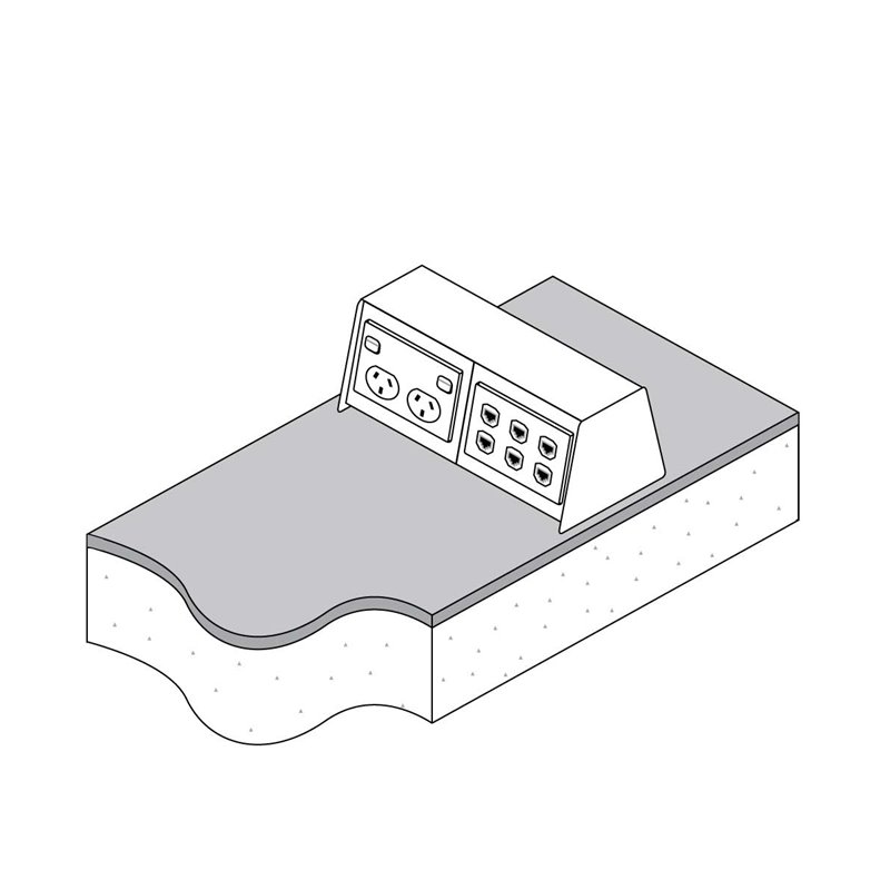 AFB20/2 Above Ground Floor Box Pearl White (Back to Back Blank)