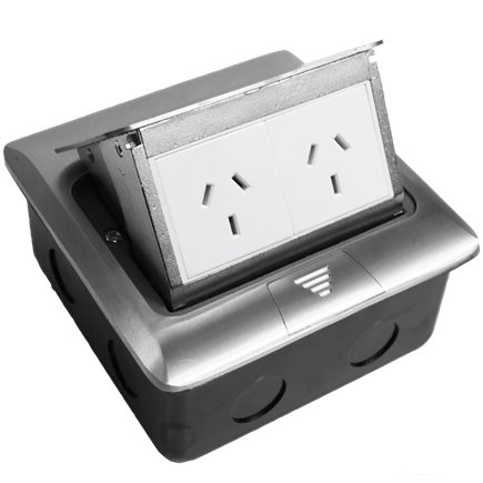 Pop Up Outlet Box 2 x Power
