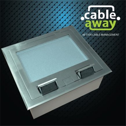 4 Power Stainless Steel Recessed Lid  Floor Outlet Box