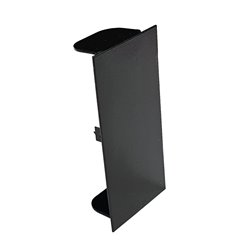 BLANK END TO SUIT 50 X 100 SKIRTING DUCT SATIN BLACK POWDER COAT