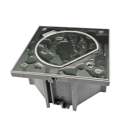 IP Rated Outlet Box Stainless Steel 2 X Single Data Outlet (ALLEN KEY LOCK)