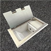 Floor Outlet Box 2 Standard GPO Stainless Steel Flush 245 Series