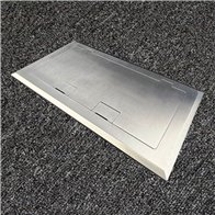 Floor Outlet Box 2 x 10amp Auto Swiched Outlets 3 x Data Provisions 245 Series (Shallow)