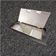 Floor Outlet Box 2 Standard Outlet Provisions Stainless Steel Flush (Square Edge) 245 Series