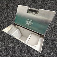 Floor Outlet Box 2 Standard Outlet Provisions Stainless Steel 19mm Ressessed Lid 245 Series