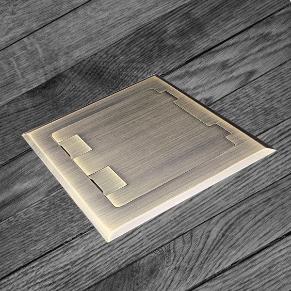 Floor Outlet box 145 series Antique Copper lid Floor Outlet Box