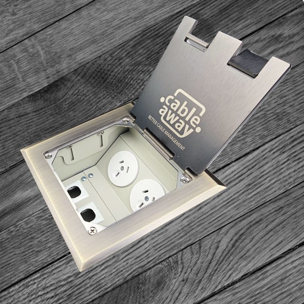 Floor Outlet box 145 series Antique Copper lid