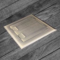Floor Outlet Box 1 Standard GPO USB Charge - antique copper