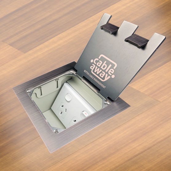FB145 SERIES - floor box - antique brass