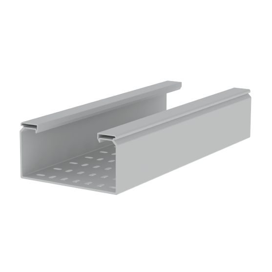 Unex Perforated Insulating Cable Tray 100x200 U23X Grey