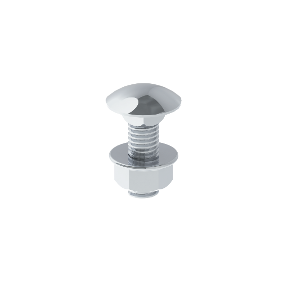 Unex Bolt with Nut DIN 603 M8x25 | Cableaway