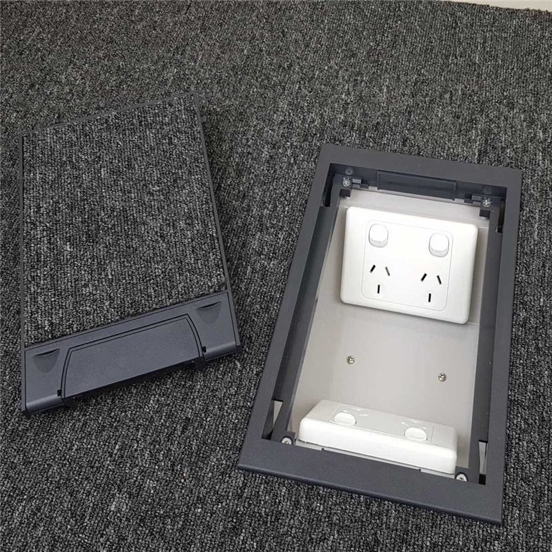 4 Power Standard outlet Plastic Lid  Floor Outlet Box
