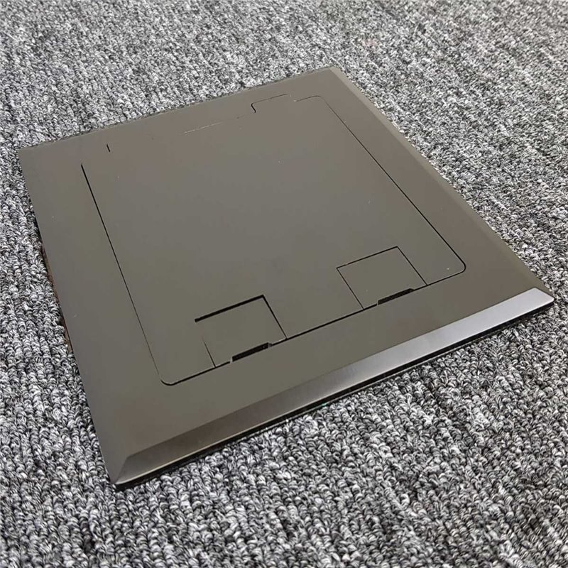 Floor Outlet Box 2 Power Stainless Steel Flush 145 Series