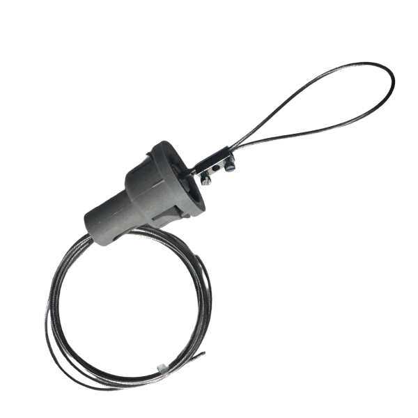 Pathfinder Vertical Cable Management – Weighted Ceiling Collar (Black) | Cableaway