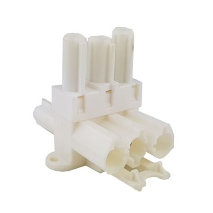 3 Pole Tee 1in to 2 out