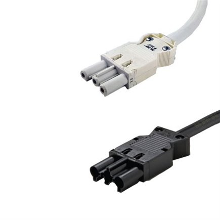 3 Pole Custom made Interconnect Leads Available in Black and White