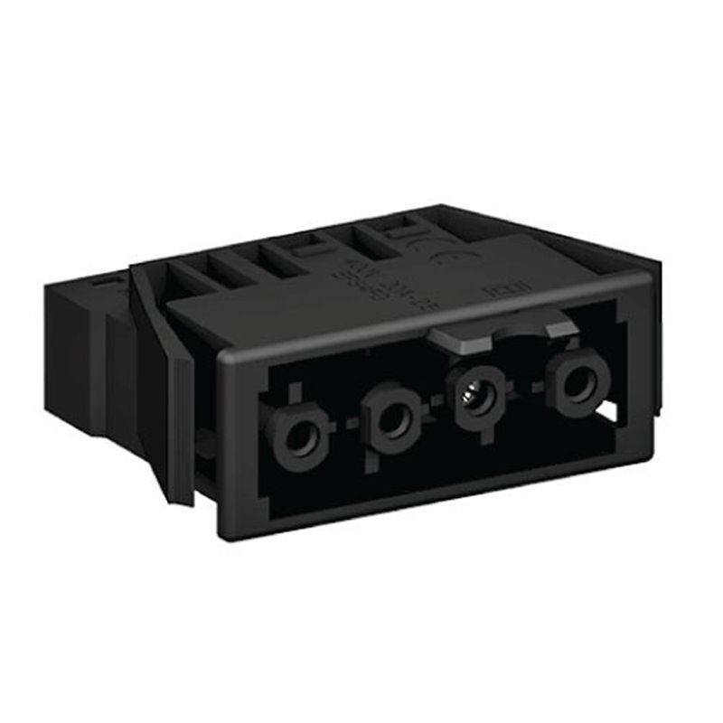 4 Pole Female Snap connector Black or White