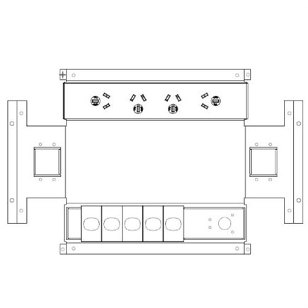 Cardinal Floor Outlet Box 4 power 5 Data