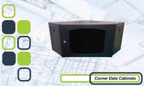 Corner Mounted Data Cabinet