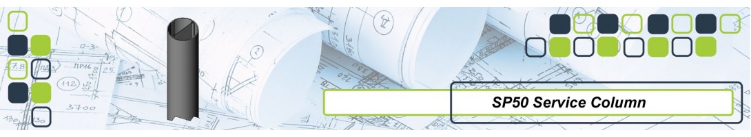 SP50 SERIES ROUND SERVICE COLUMNS