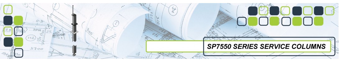 SP7550 SERIES SERVICE COLUMN PEARL WHITE