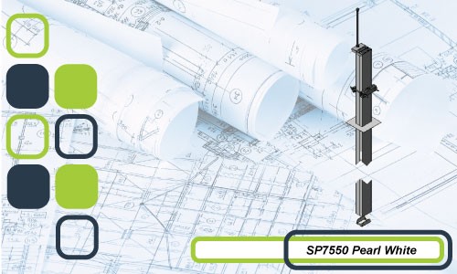 SP7550 SERIES SERVICE COLUMN PEARL WHITE