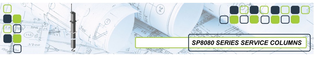 SP8080 SERIES SERVICE COLUMN PEARL WHITE