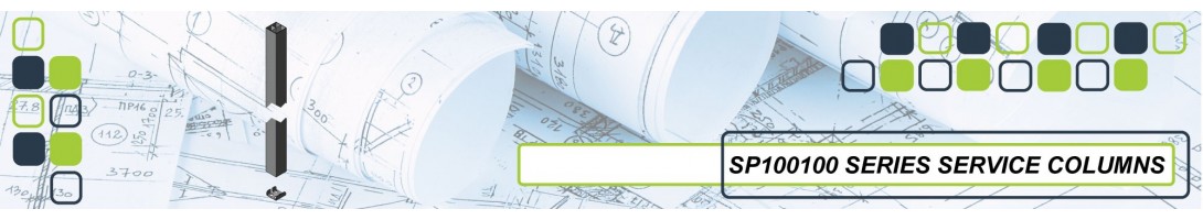 SP100100 SERIES SERVICE COLUMN SATIN BLACK