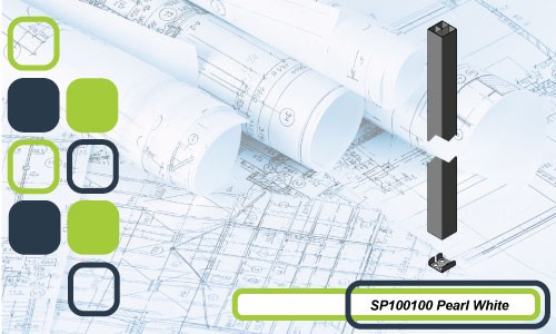 SP100100 SERIES SERVICE COLUMN PEARL WHITE