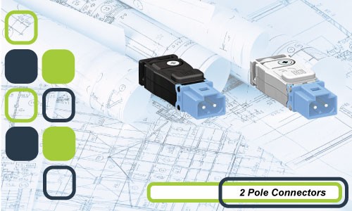 2 Pole Soft Wiring Rewireable Connectors