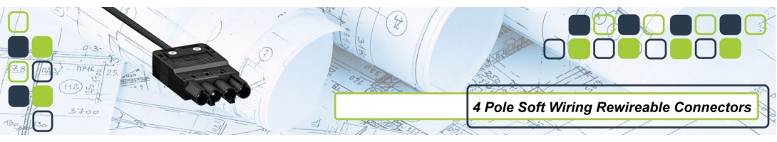 4 Pole Soft Wiring Inter Connecting Cables