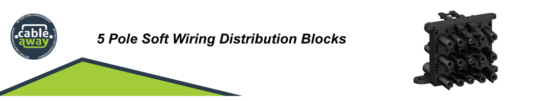 5 Pole Soft Wiring Distribution Blocks