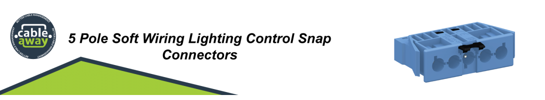 5 Pole Soft Wiring Lighting Control Snap Connectors